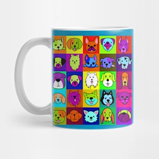 Fun dogs bright color Mug